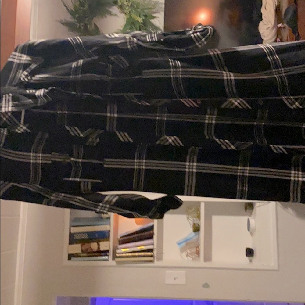 Black plaid dress